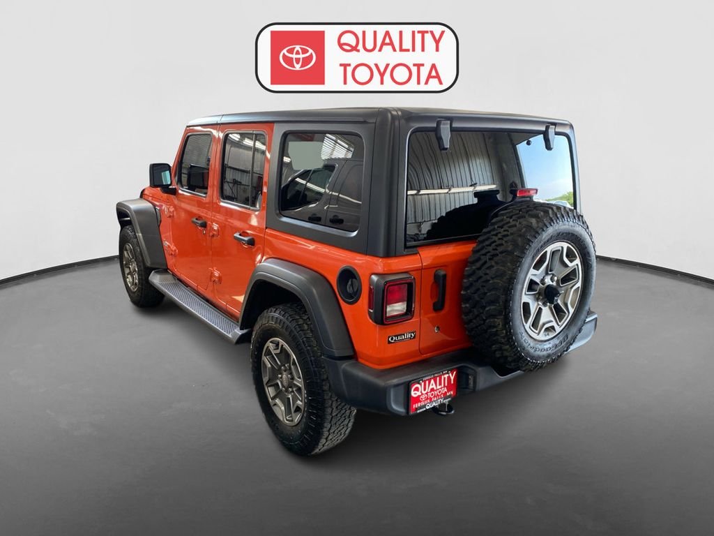 Used 2020 Orange Jeep Unlimited Sport S image 4