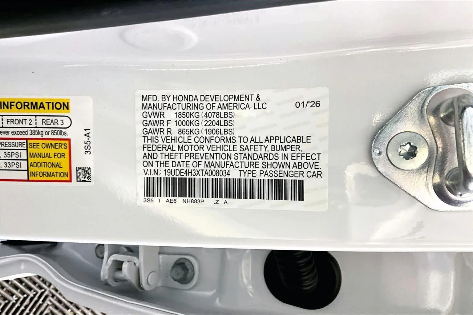 New 2026 Platinum White Pearl Acura With A-Spec Package image 13