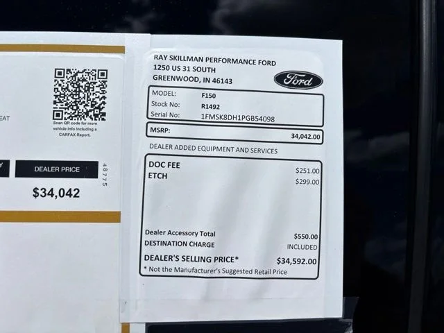Certified Used 2023 Star White Metallic Tri-Coat Ford XLT image 2