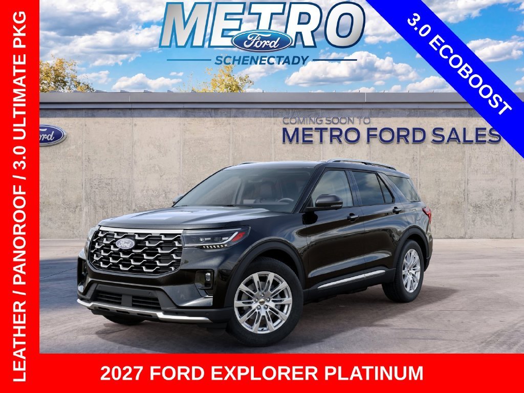 New 2027 Agate Black Metallic Ford Platinum image 3
