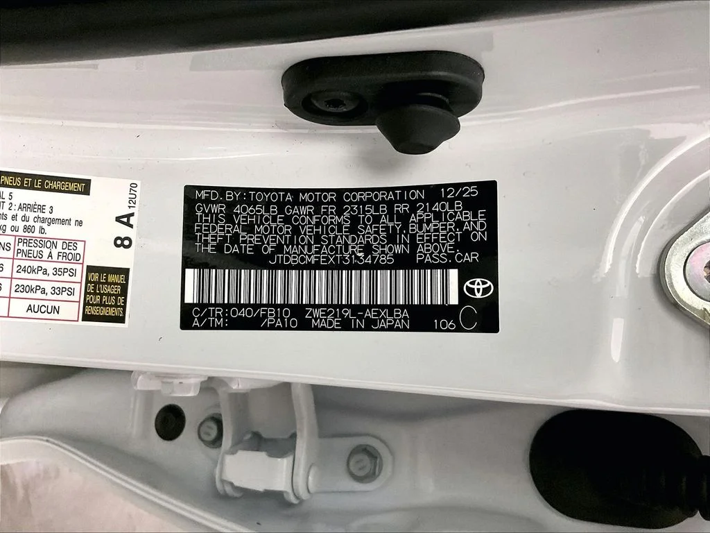Used 2026 White Toyota LE image 39