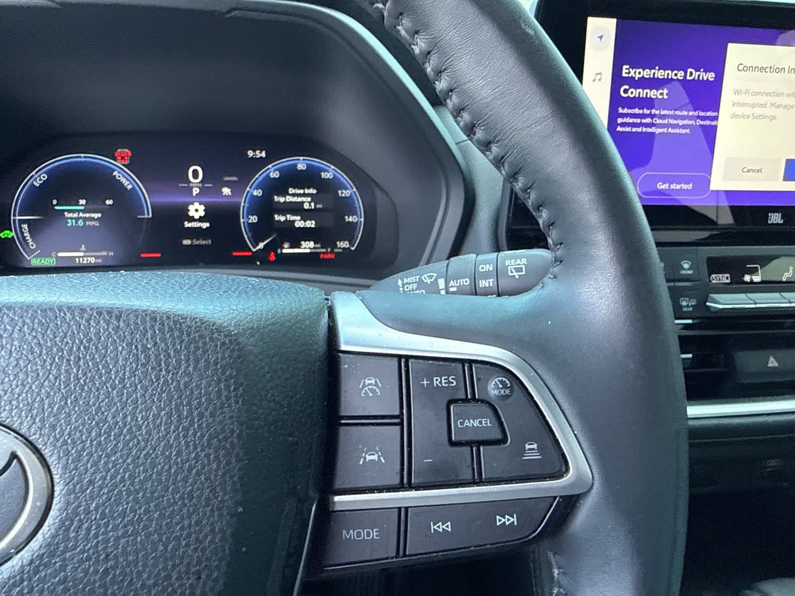 Used 2025 Wind Chill Pearl Toyota Hybrid Nightshade Edition image 12
