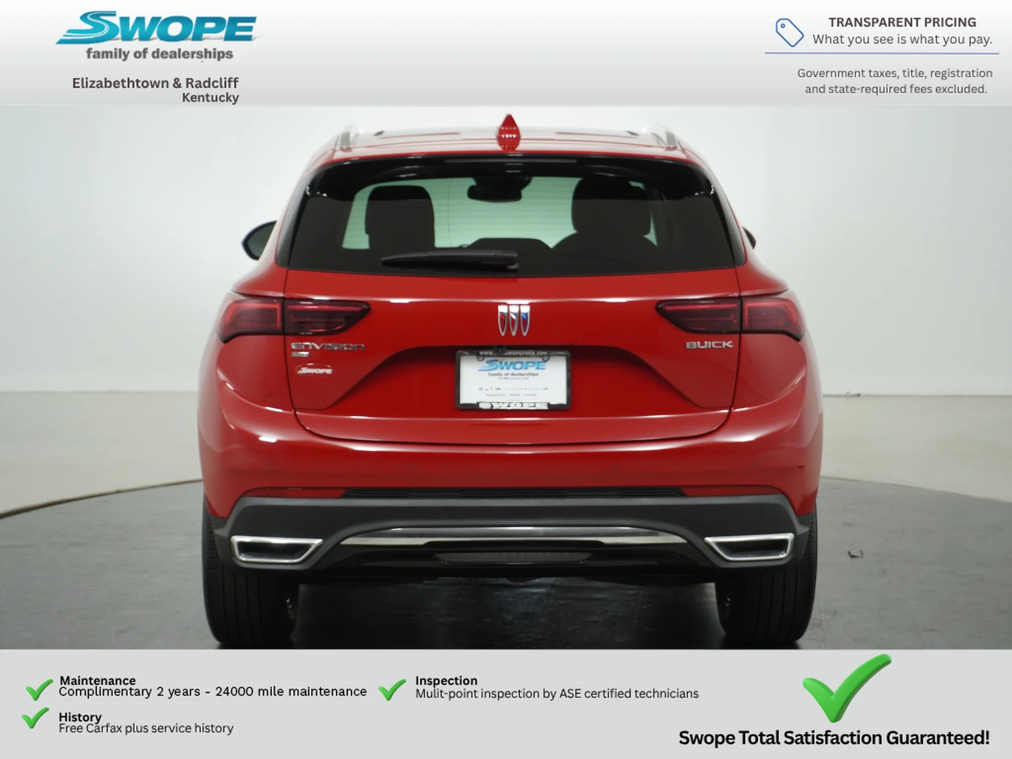 Used 2025 Brilliant Red Buick Preferred image 4