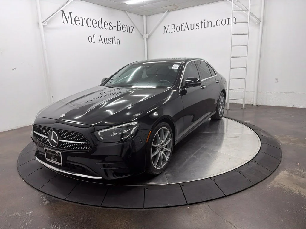 Certified Used 2022 Black Mercedes-Benz E 350 image 3