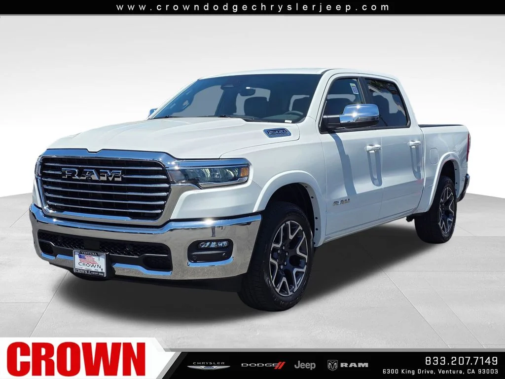 New 2026 Bright White Clear-Coat Exterior Paint RAM Laramie image 1
