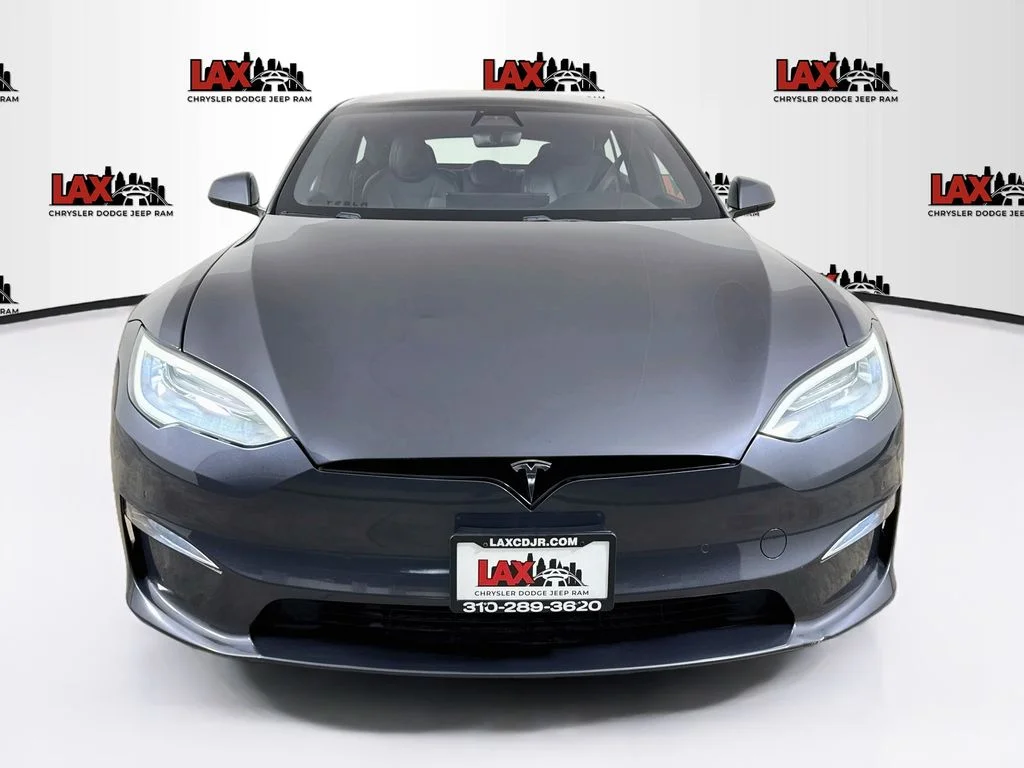 Used 2022 Gray Tesla Base image 2