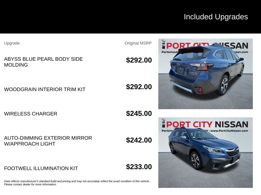 Used 2020 Abyss Blue Pearl Subaru Touring XT image 6