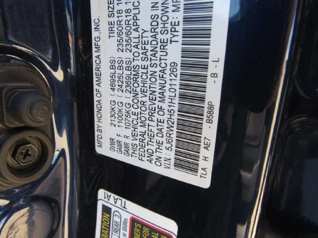Used 2017 Obsidian Blue Pearl Honda EX image 6