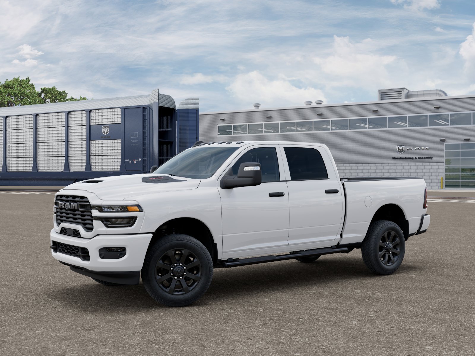 New 2026 Bright White Clearcoat RAM Black Express image 1