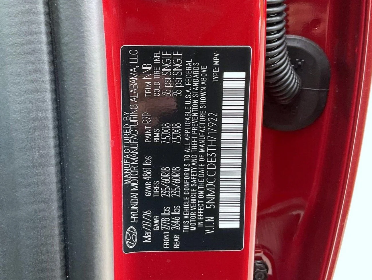 New 2026 Red Hyundai SEL Premium image 26