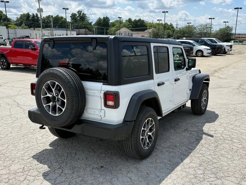 New 2026 Bright White Clear-Coat Exterior Paint Jeep Sport S image 6