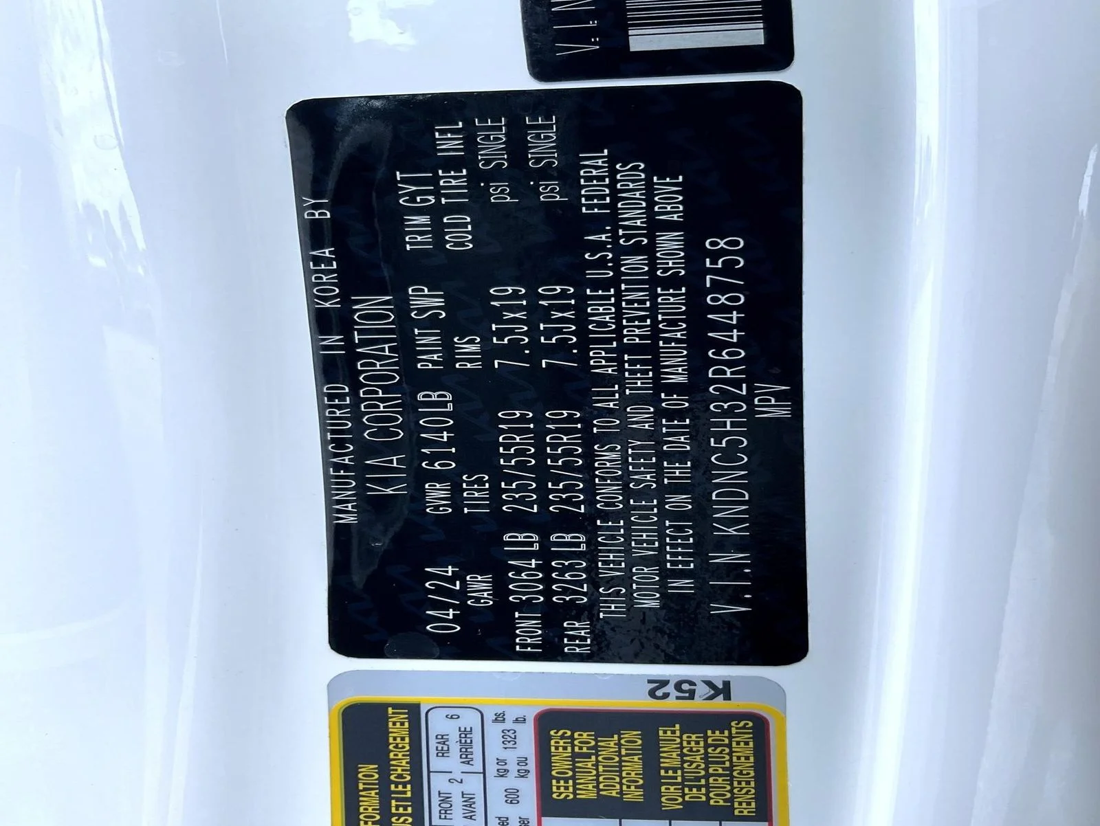 Used 2024 White Kia EX image 26