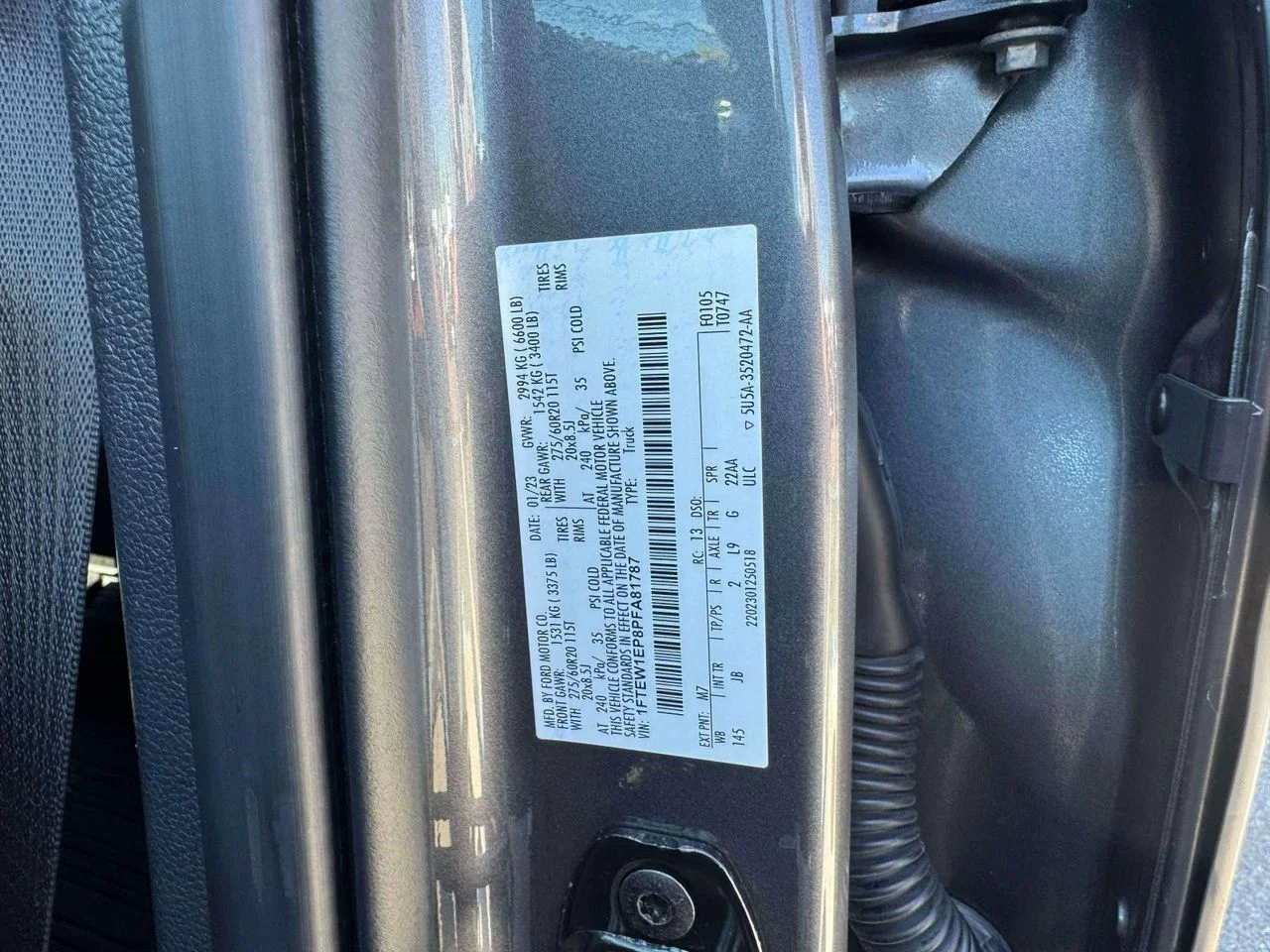Used 2023 CARBONIZED GRAY METALLIC Ford XL image 13