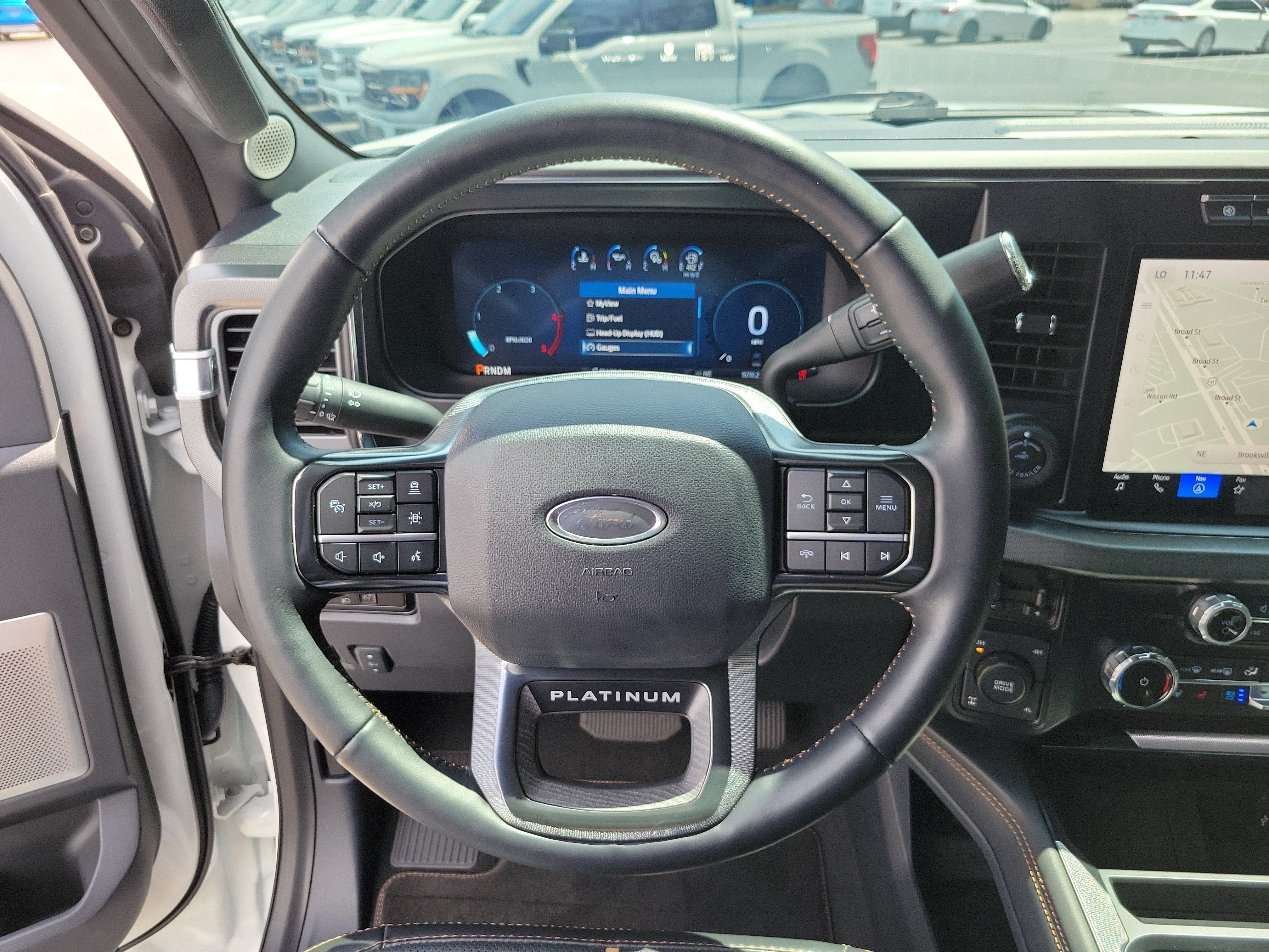 Used 2024 Star White Metallic Tri-Coat Ford Platinum image 26