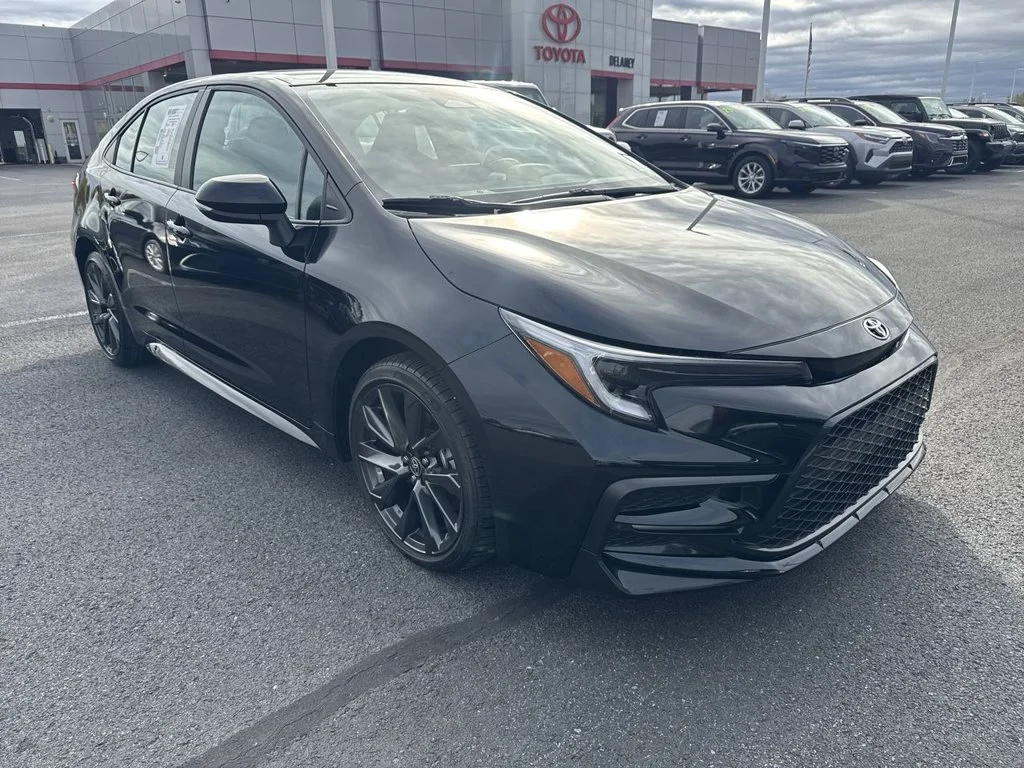 Used 2024 Black Toyota SE image 2