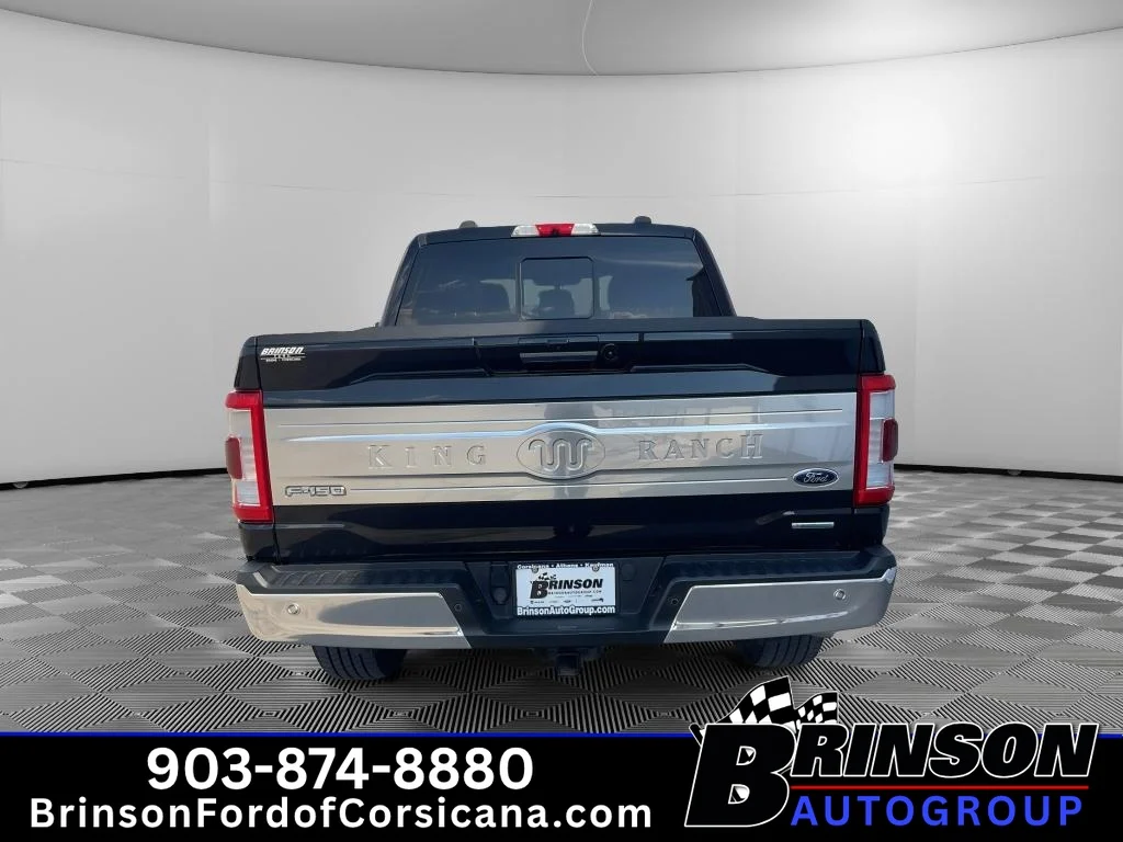 Used 2022 Agate Black Metallic Ford King Ranch image 6