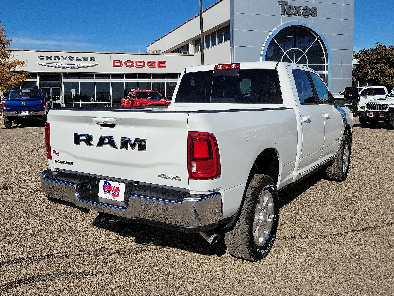 New 2026 Bright White Ram LARAMIE CREW CAB 4X4 6