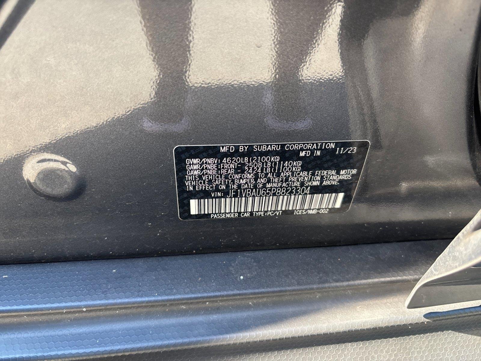 Used 2023 Magnetite Gray Metallic Subaru GT image 12