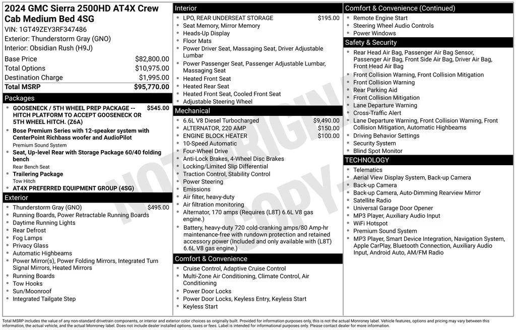 Used 2024 Gray GMC AT4X image 2