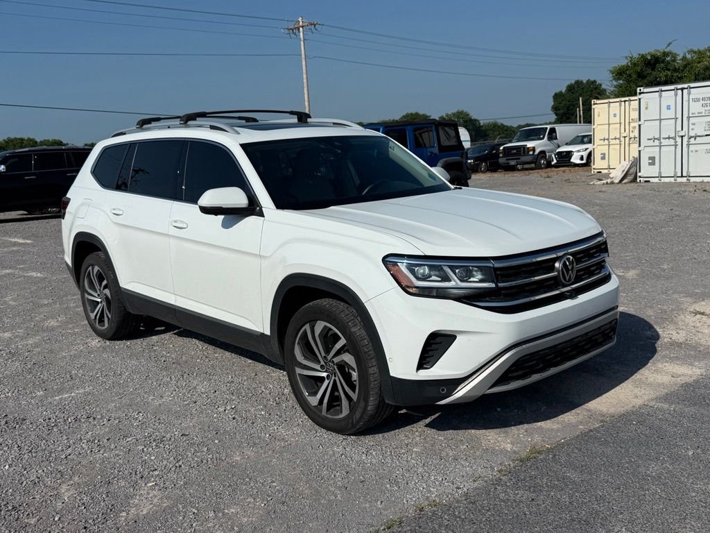 Used 2021 White Volkswagen SEL Premium image 2