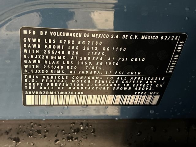 New 2026 Blue Volkswagen 2.0T SE R-Line Black image 22