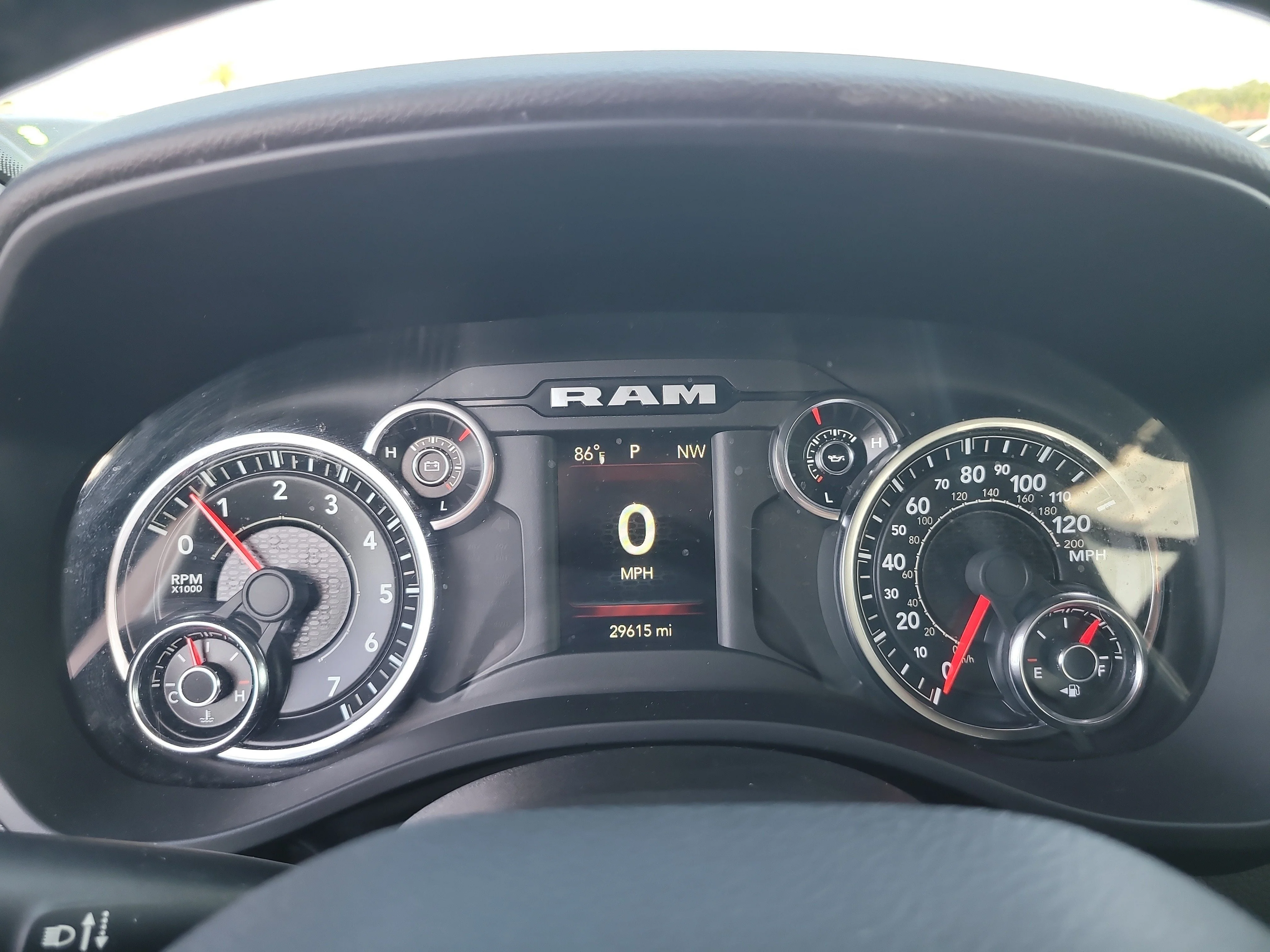 Used 2023 Flame Red Clearcoat Ram Big Horn image 29