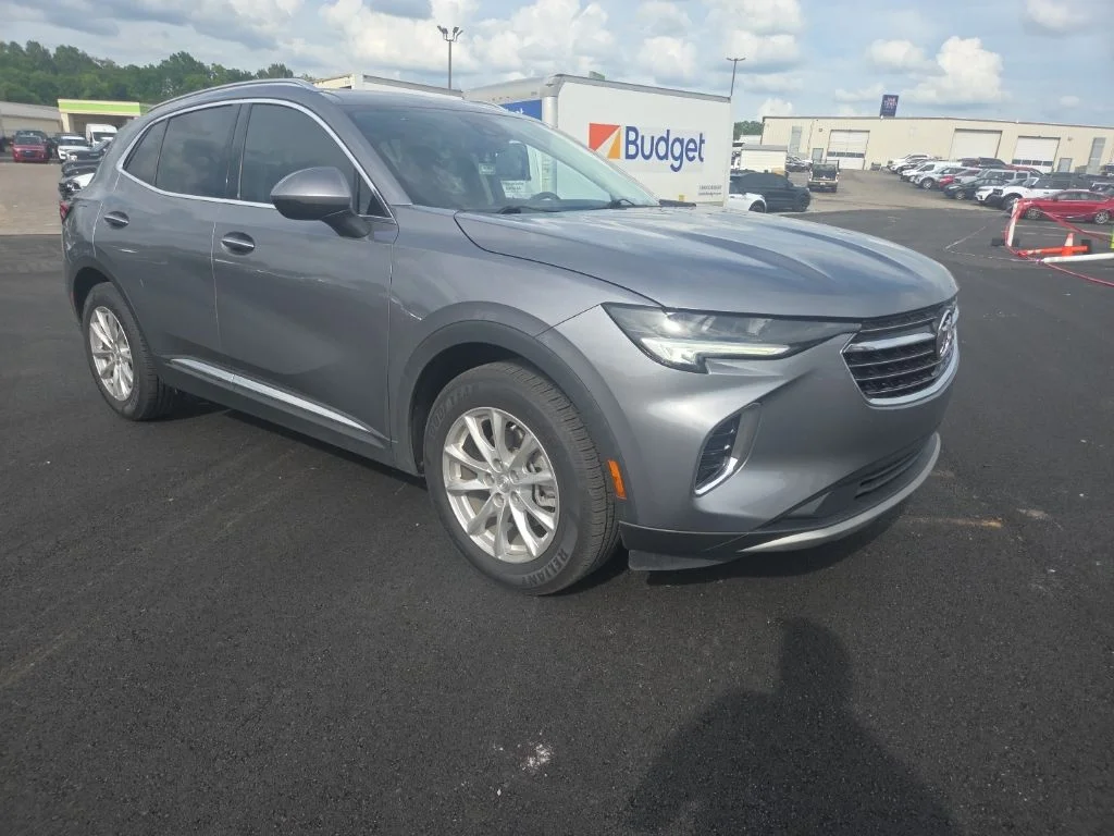 Used 2021 Satin Steel Gray Metallic Buick Preferred image 14