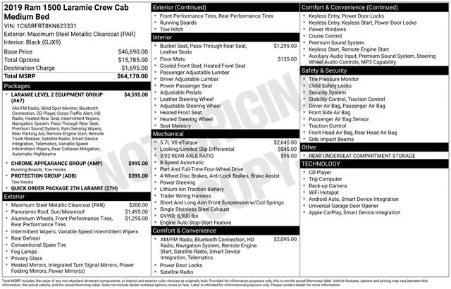 Used 2019 Maximum Steel Metallic Ram Laramie image 2