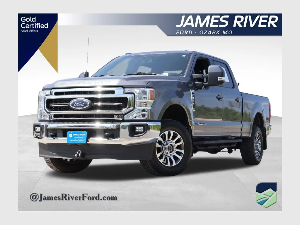 Certified Used 2022 Gray Metallic Ford Lariat image 1