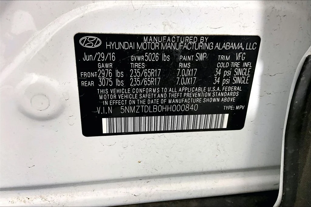 Used 2017 White Hyundai 2.4 Base image 4