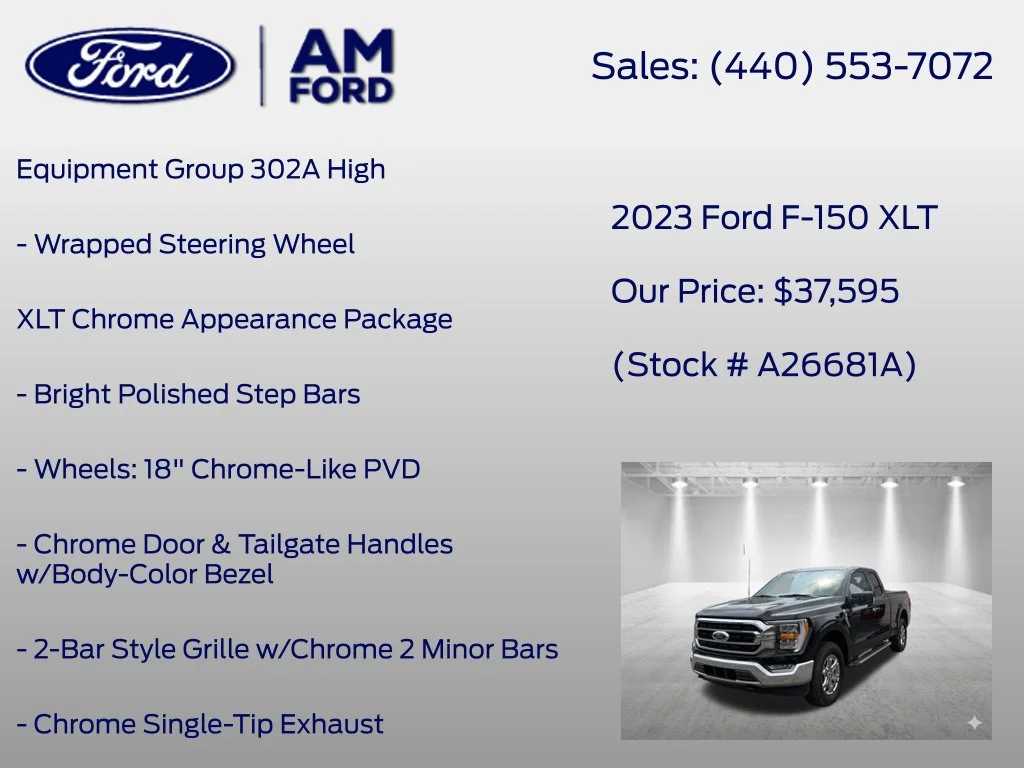 Used 2023 Black Metallic Ford XLT image 21