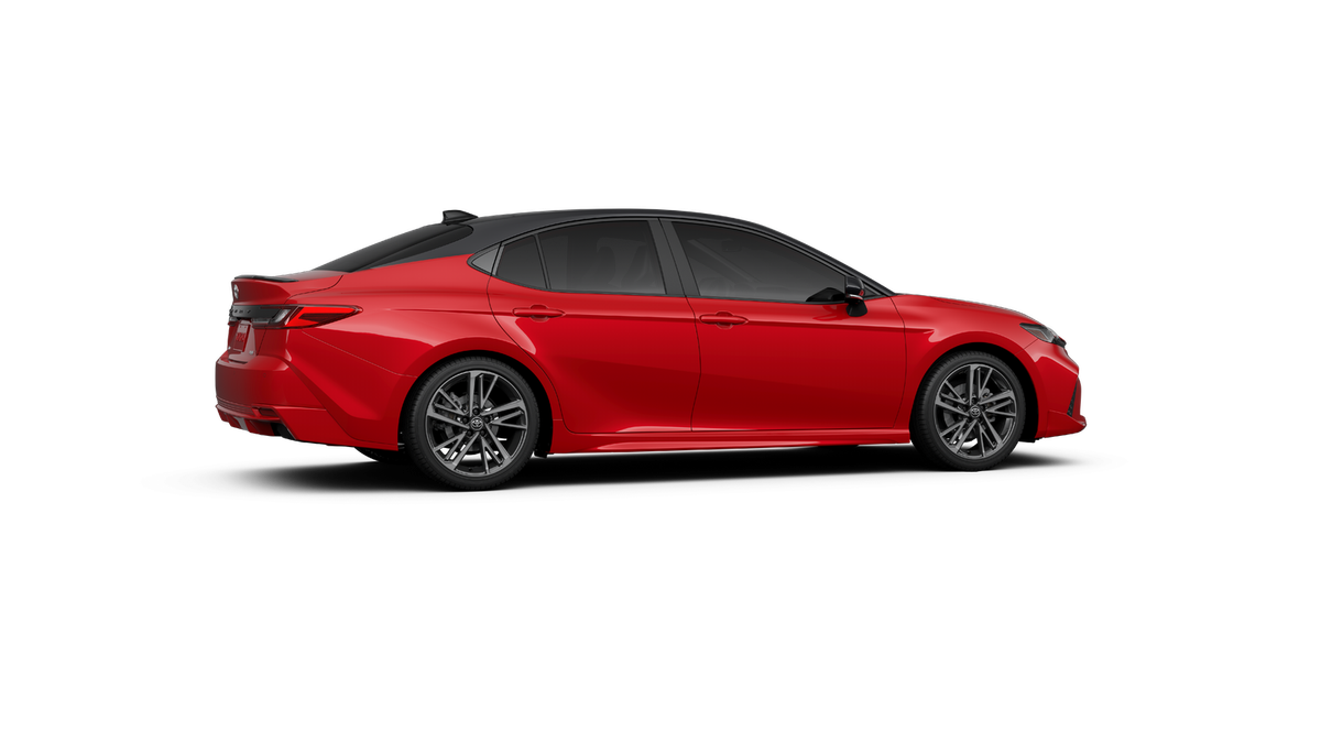 New 2027 Supersonic Red with Midnight Black Metallic roof Toyota XSE image 51