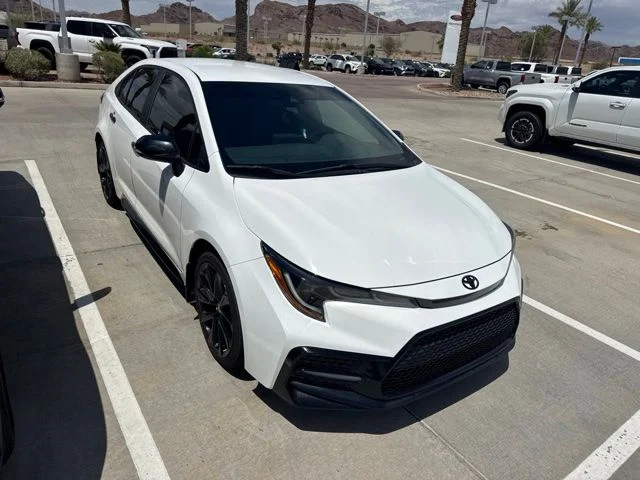 Certified Used 2022 White Toyota SE Nightshade image 2