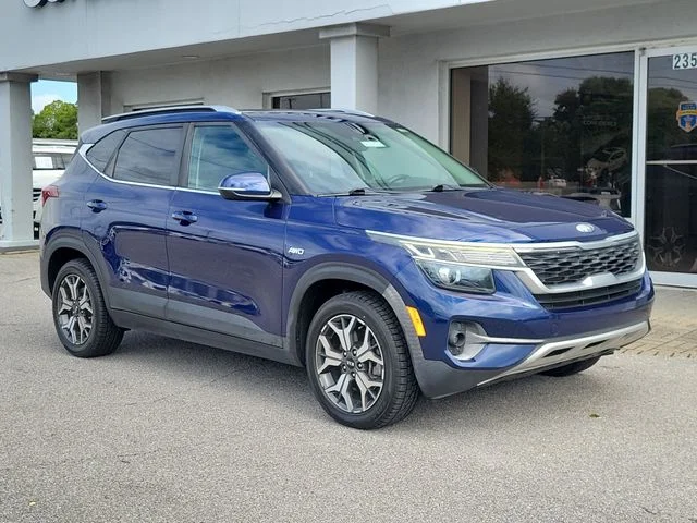 Used 2021 Blue Kia EX image 37
