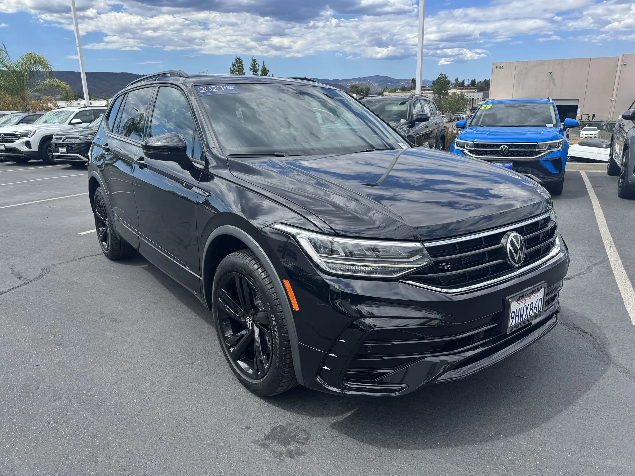 Used 2023 Deep Black Pearl Volkswagen SE R-Line Black image 2