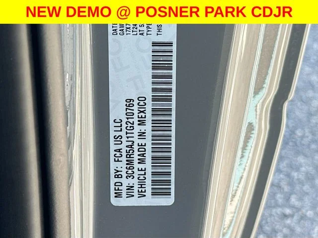 New 2026 Ceramic Gray Clear-Coat Exterior Paint RAM TRADESMAN image 29