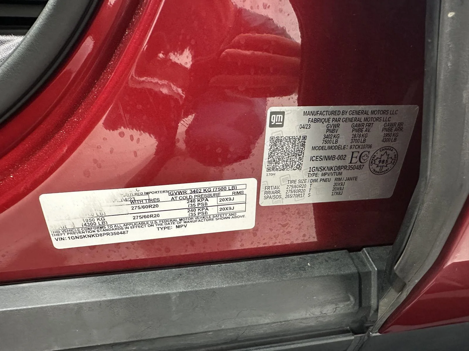 Used 2023 Radiant Red Tintcoat Chevrolet LT image 33
