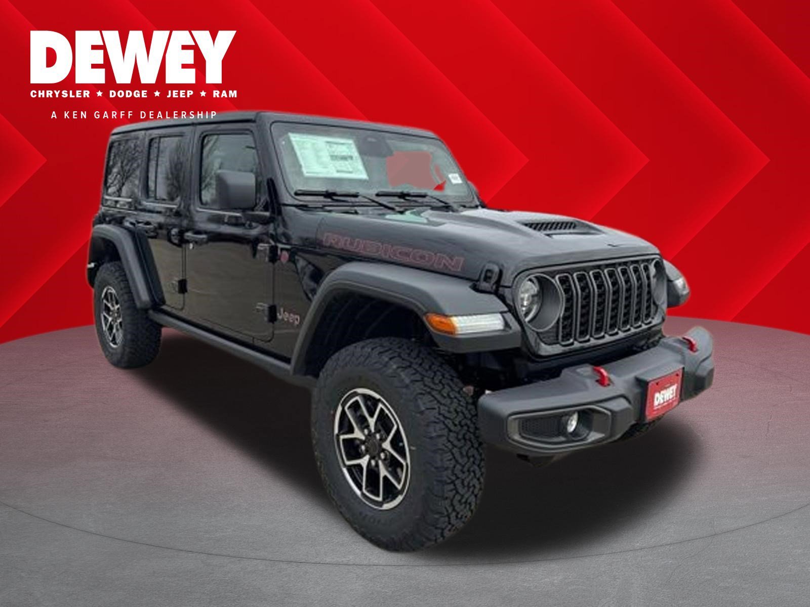 New 2026 Black Clearcoat Jeep Rubicon image 1