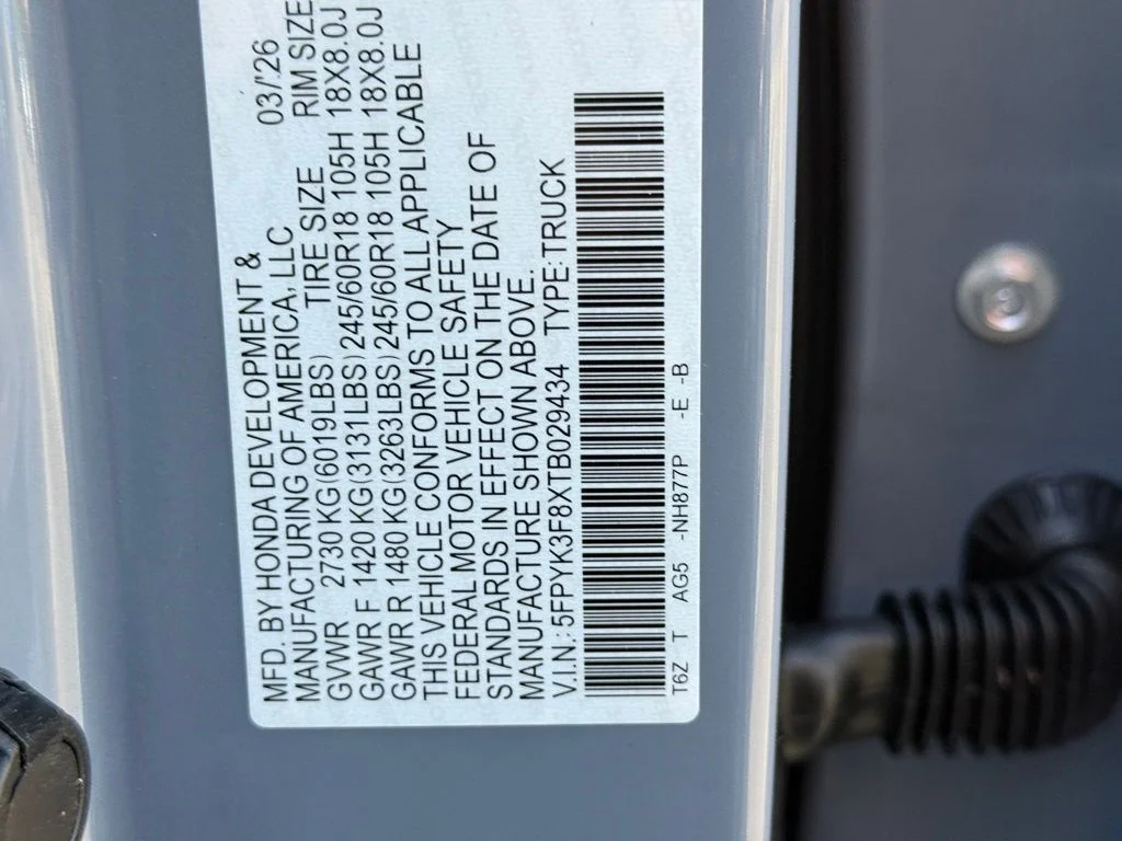 New 2026 Sonic Gray Pearl Honda Black Edition image 27