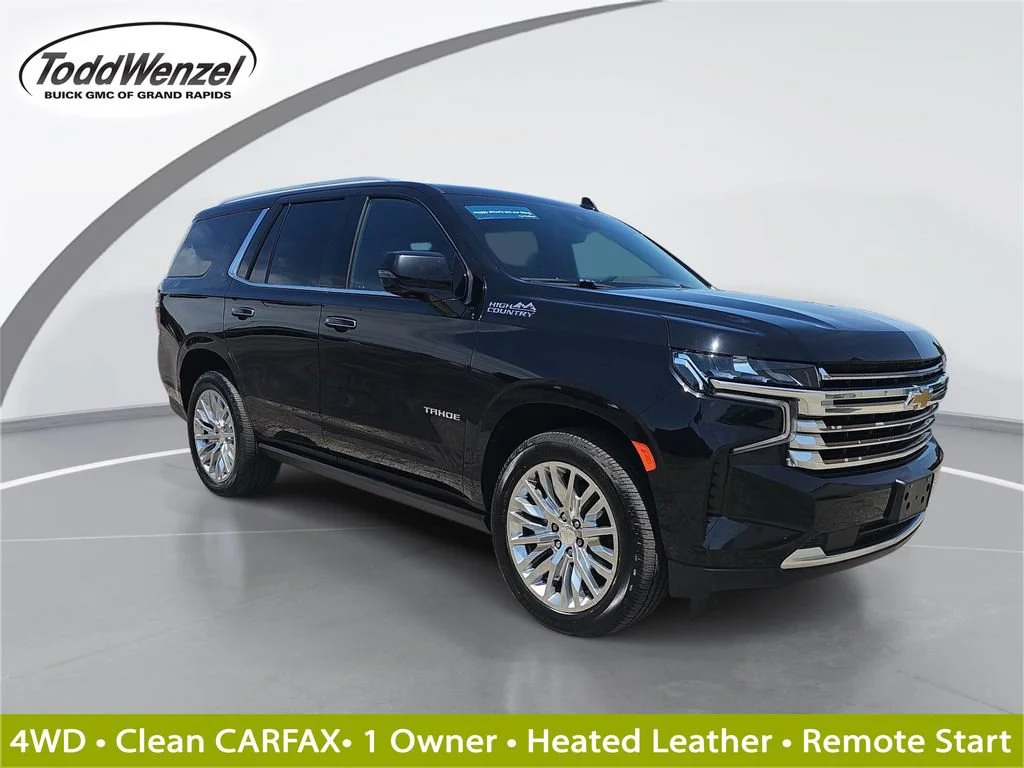 Certified Used 2023 Black Chevrolet High Country image 1