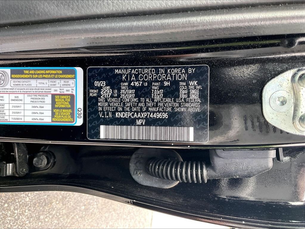 Used 2023 Cherry Black Kia LX image 30