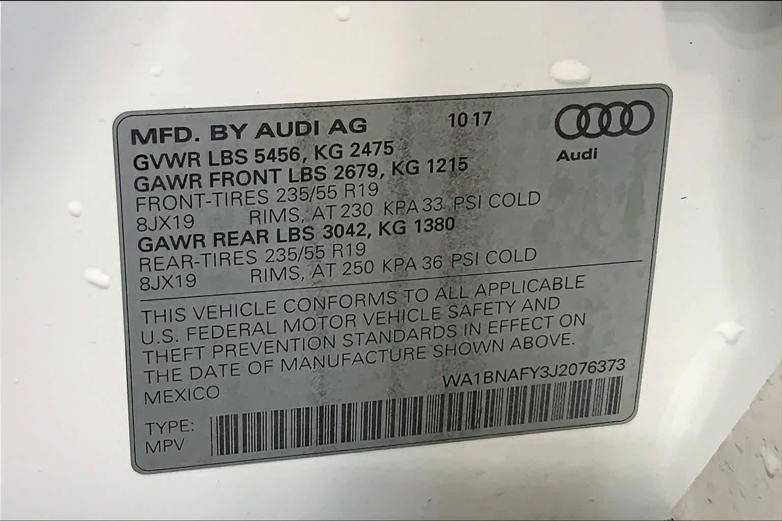Used 2018 Ibis White Audi Premium Plus image 35