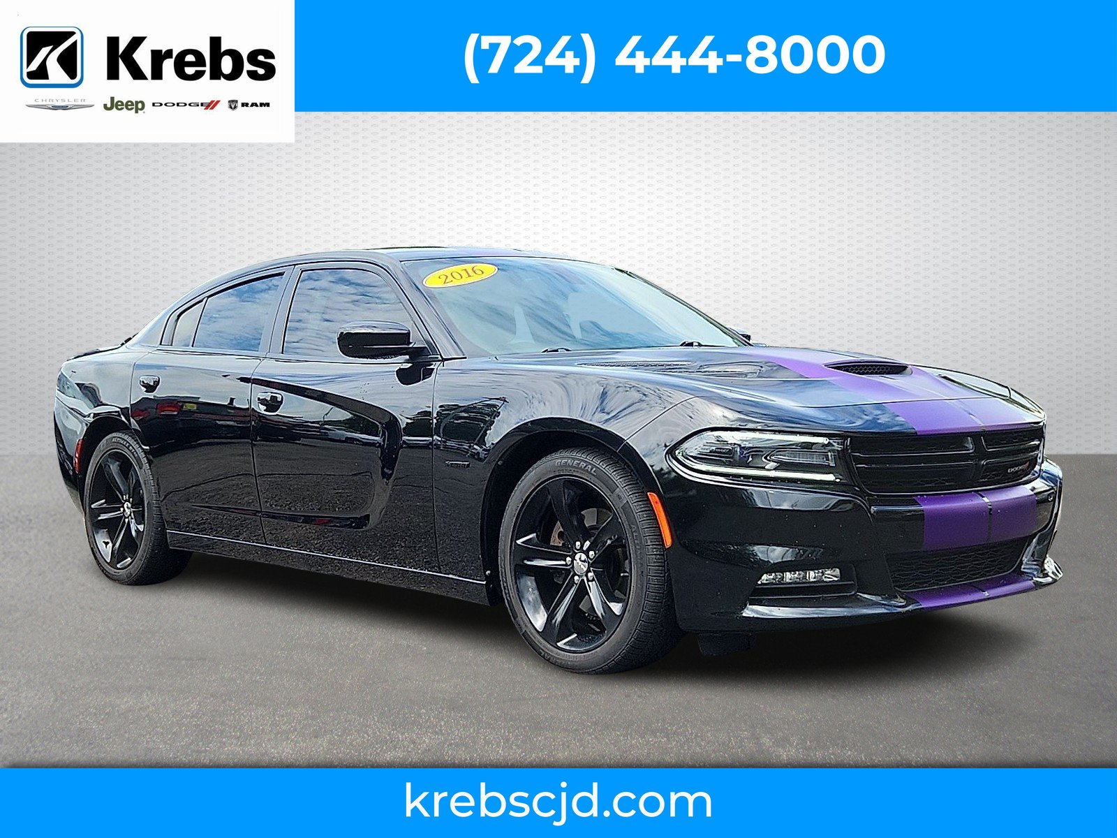 Certified Used 2016 Pitch Black Clearcoat - PX8 Dodge R/T image 1