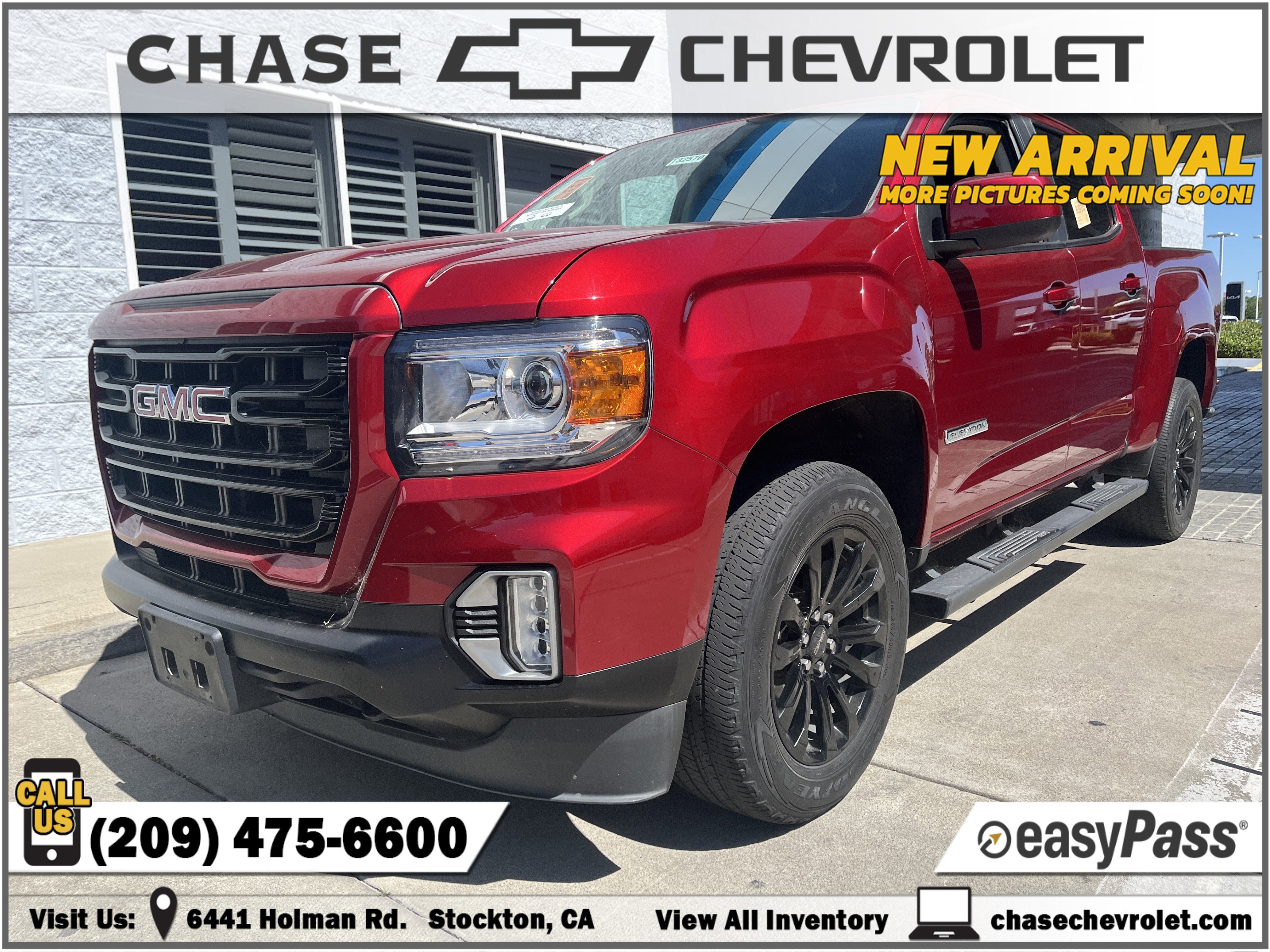 Used 2021 CAYENNE RED TINTCOAT GMC 2WD Elevation image 1