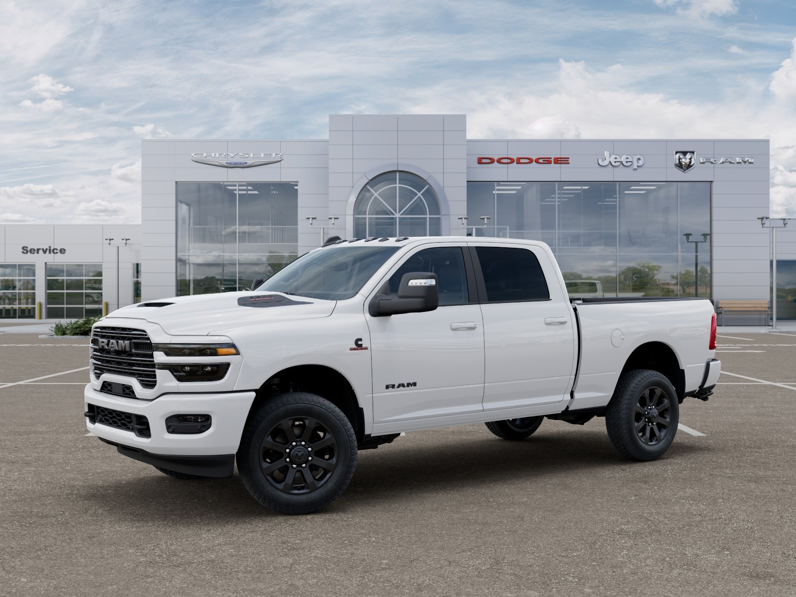 New 2026 Bright White Clear-Coat Exterior Paint RAM LARAMIE image 102