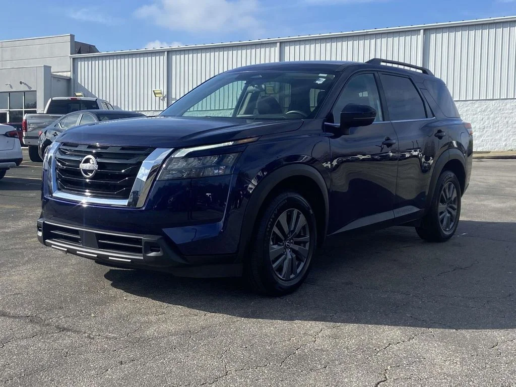 Certified Used 2024 Deep Ocean Blue Pearl Nissan SV image 7