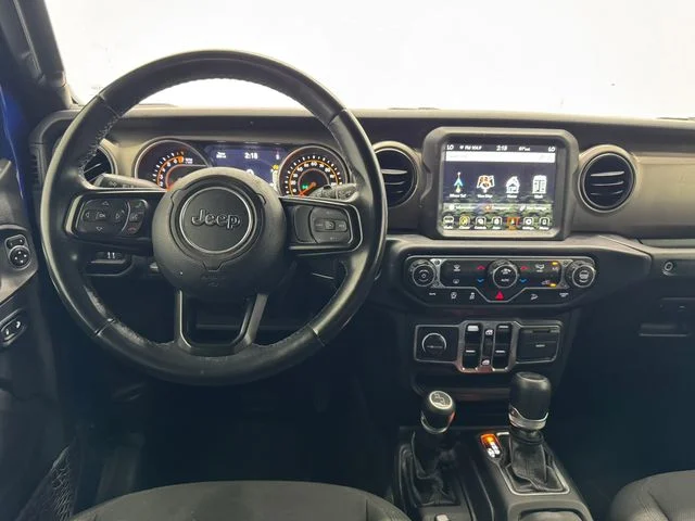 Used 2020 Ocean Blue Metallic Clearcoat Jeep Unlimited Sport S image 3