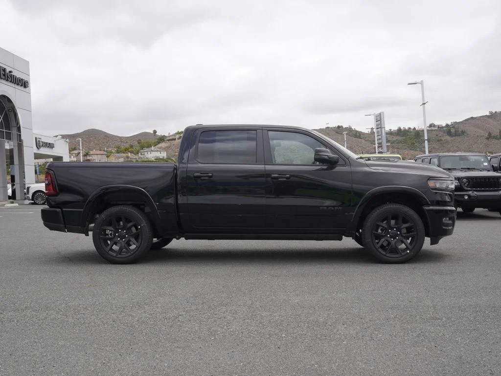 New 2026 Diamond Black Crystal Pearl-Coat Exterior Paint RAM Laramie image 2
