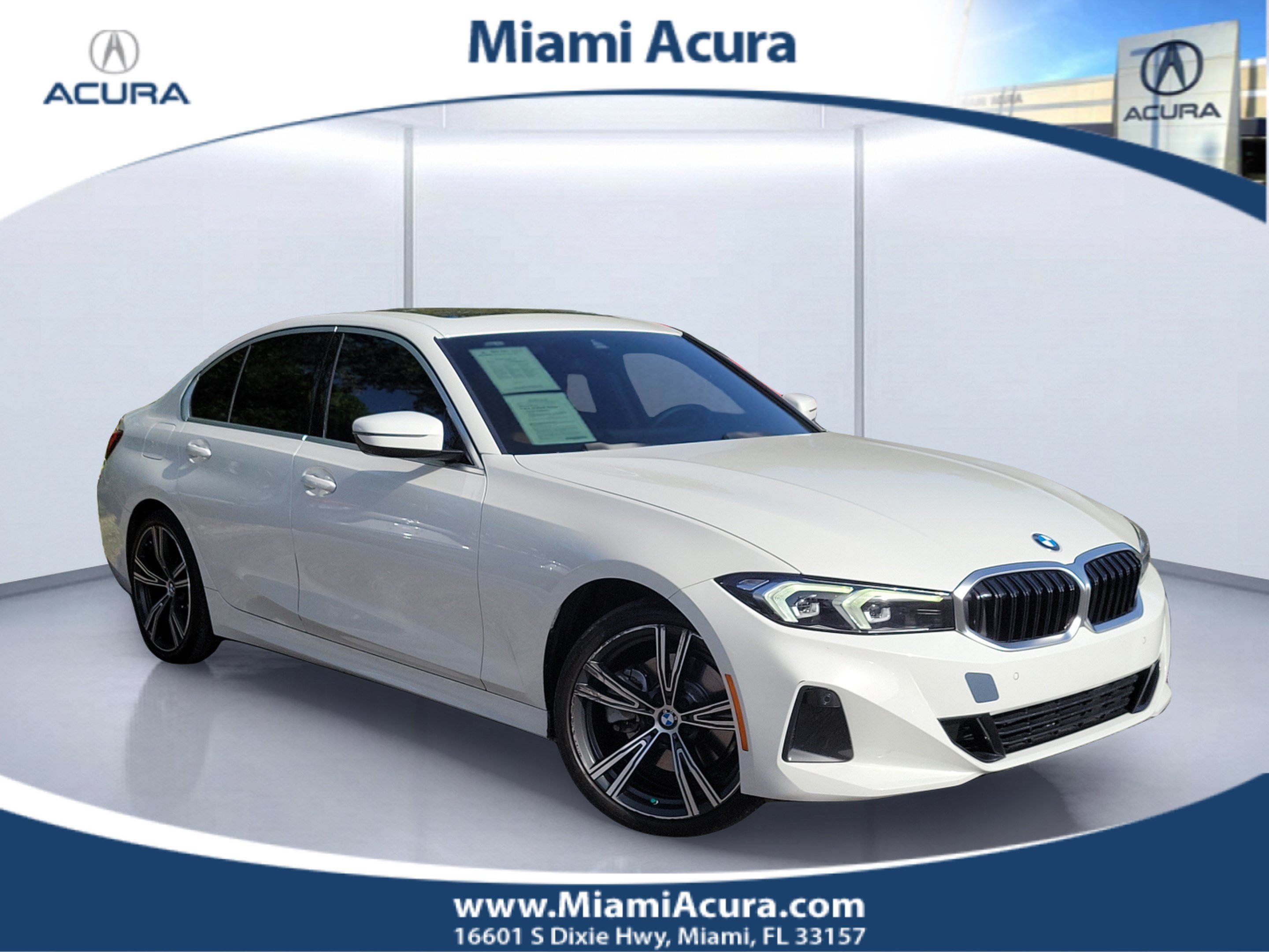 Used 2024 Alpine White BMW 330i Leather image 1