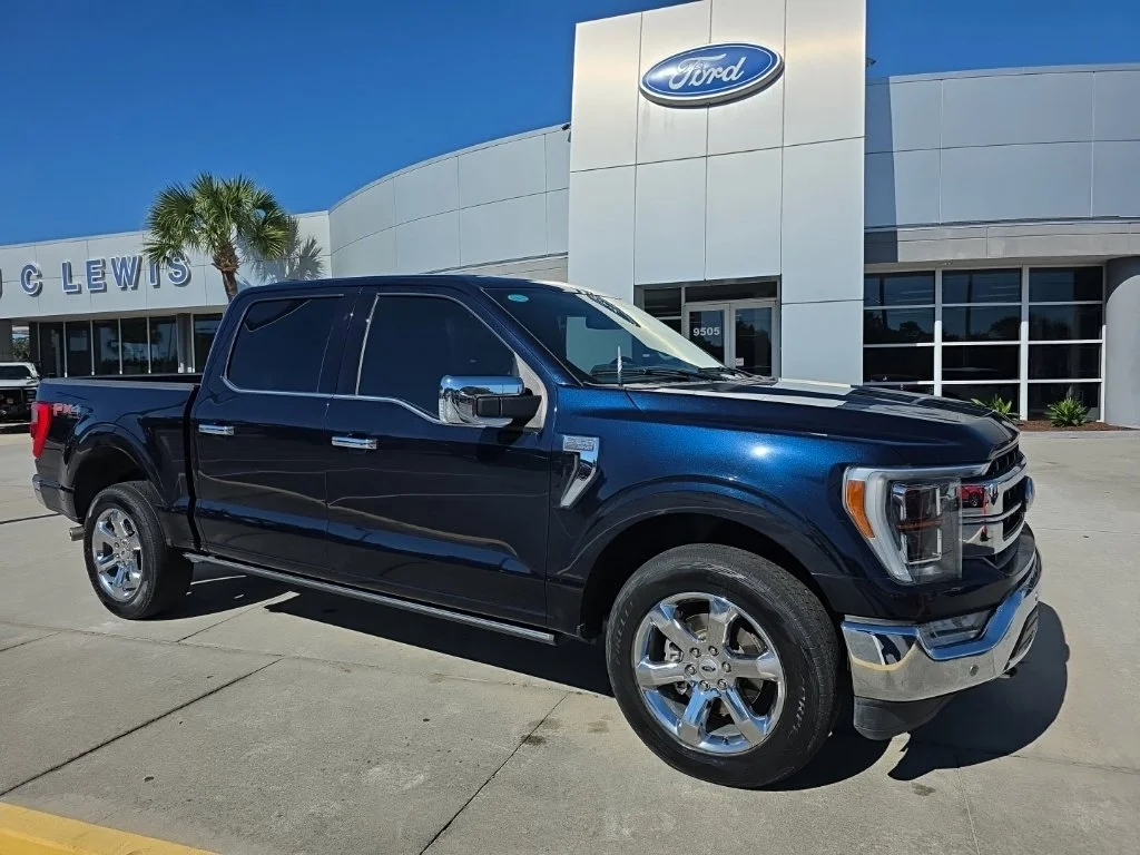 Used 2023 Antimatter Blue Metallic Ford Lariat image 1